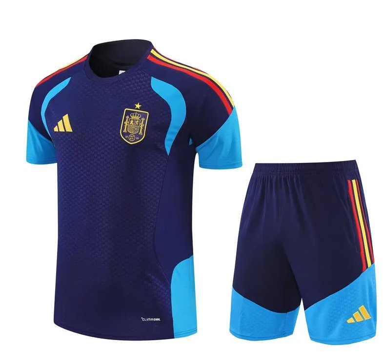 AAA Quality Spain 25/26 Dark Blue Training Kit Jerseys